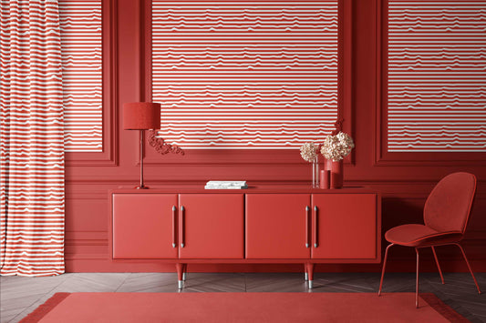 Warped Horizontal Stripes Wallpaper - XAWD