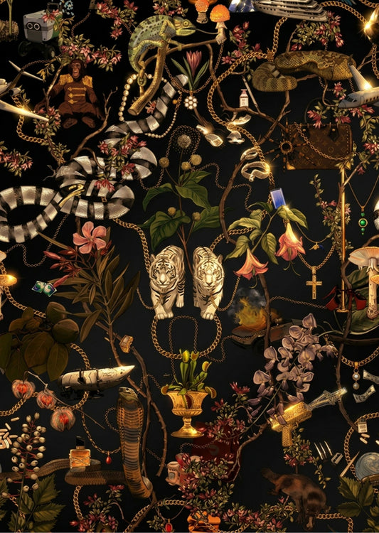 Life of Luxury Metallic Gold Wallpaper