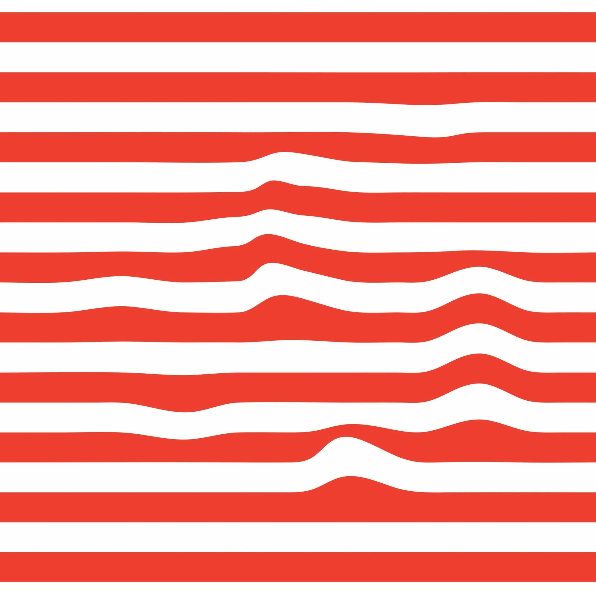 Warped Horizontal Stripes Wallpaper - XAWD