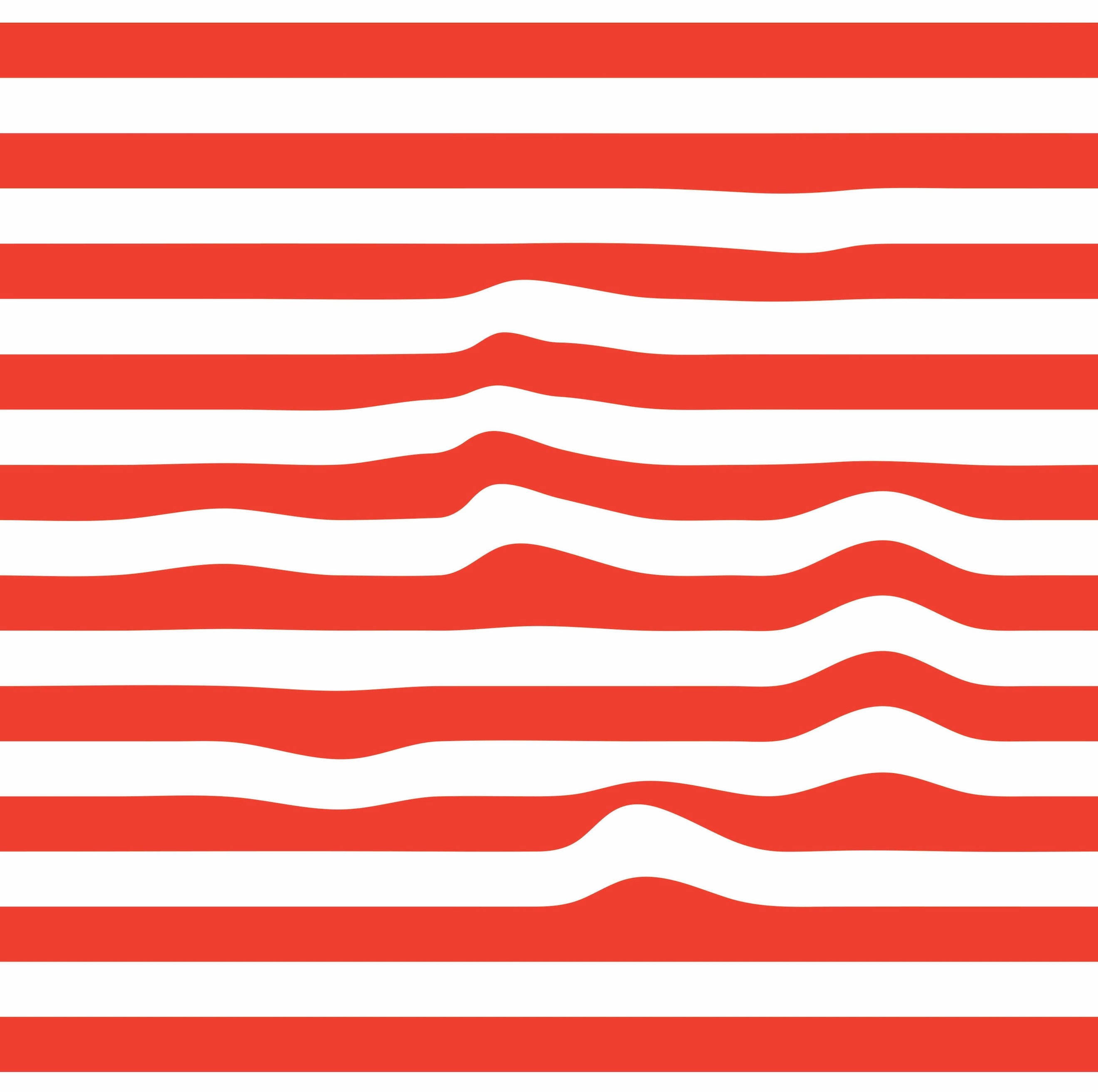 Warped Horizontal Stripes Wallpaper - XAWD