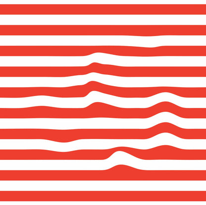 Warped Horizontal Stripes Wallpaper - XAWD