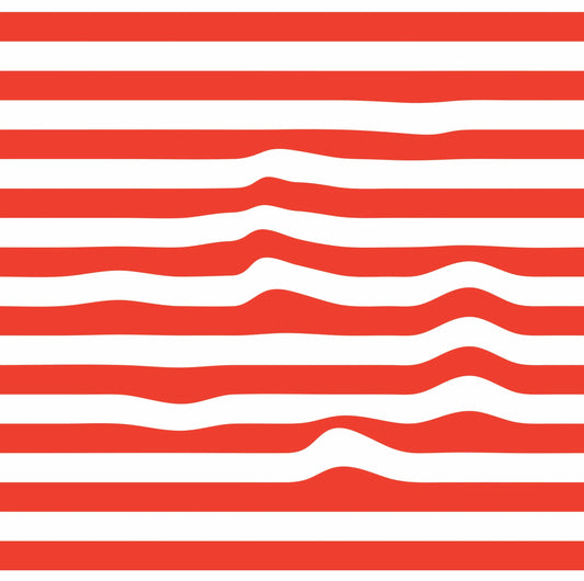 Warped Horizontal Stripes Wallpaper - XAWD
