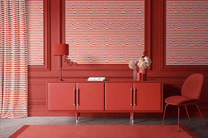 Warped Horizontal Stripes Wallpaper - XAWD