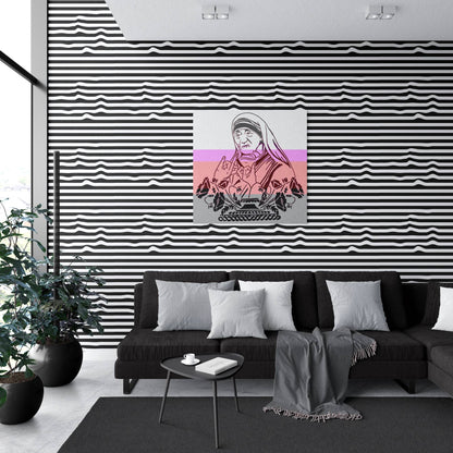 Warped Horizontal Stripes Wallpaper - XAWD