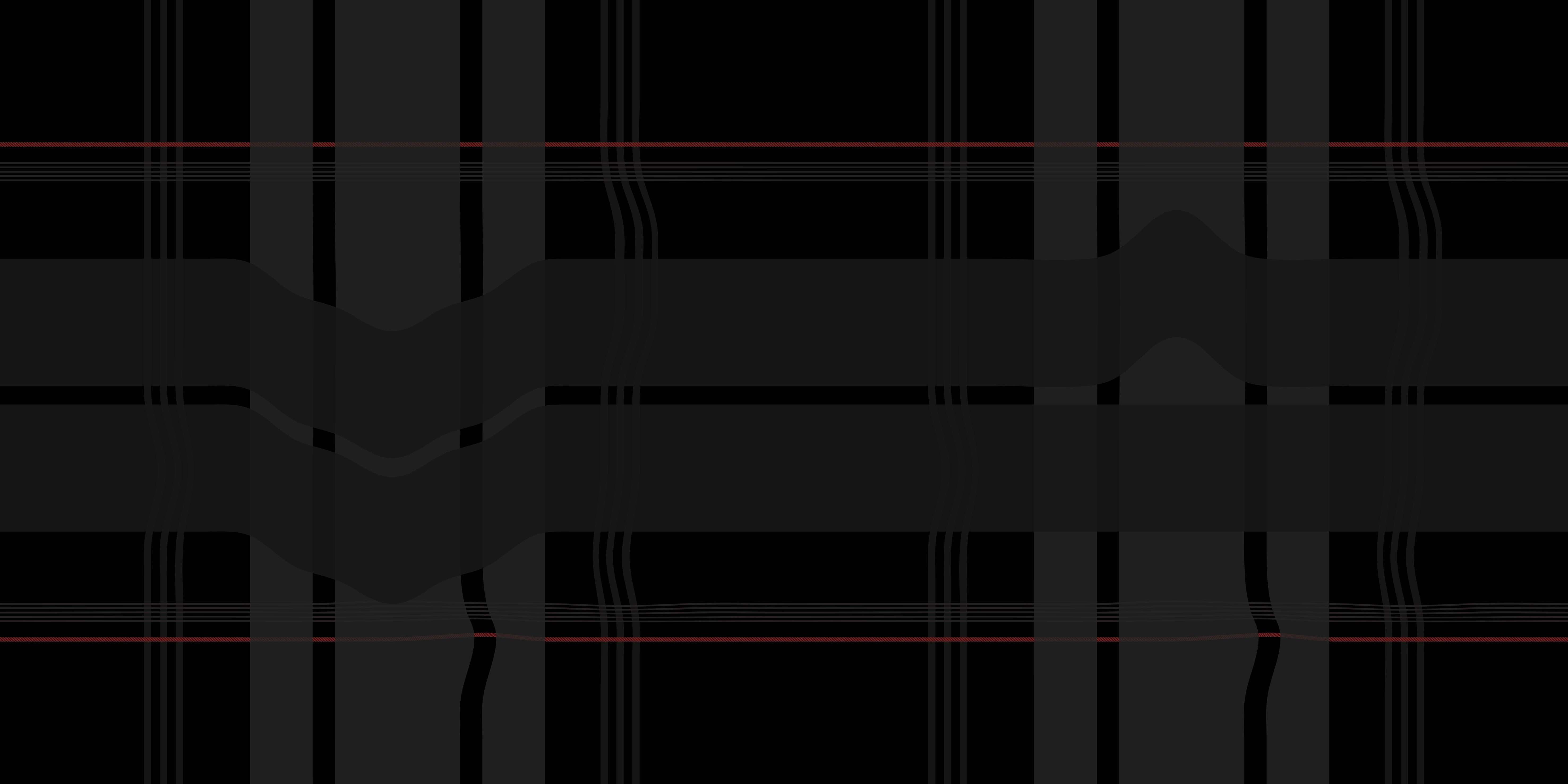 Warped Plaid — Black Black Red