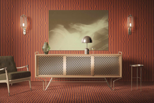 Warped Vertical Stripes Wallpaper - XAWD